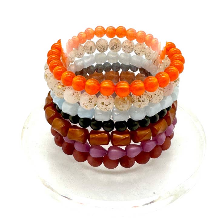 Leetie Lovendale - Wholesale Beaded Bracelet - Harvest Glow: Make Your Own Stack Bracelet Set4