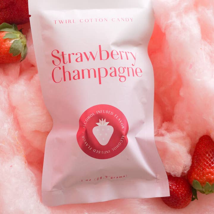 Twirl Cotton Candy - Vendita all'ingrosso Zucchero filato - Champagne alla fragola