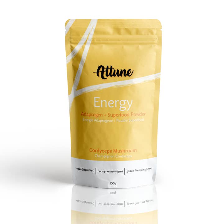 Attune – Großhandel Protein-/Superfood-Pulver – ENERGY Cordyceps Extrakt-Pulver (100 g)