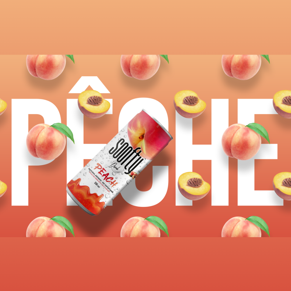 123bonbon - Wholesale Soda/Carbonated Drink - SOOFTY PEACH SLIM 33CL2