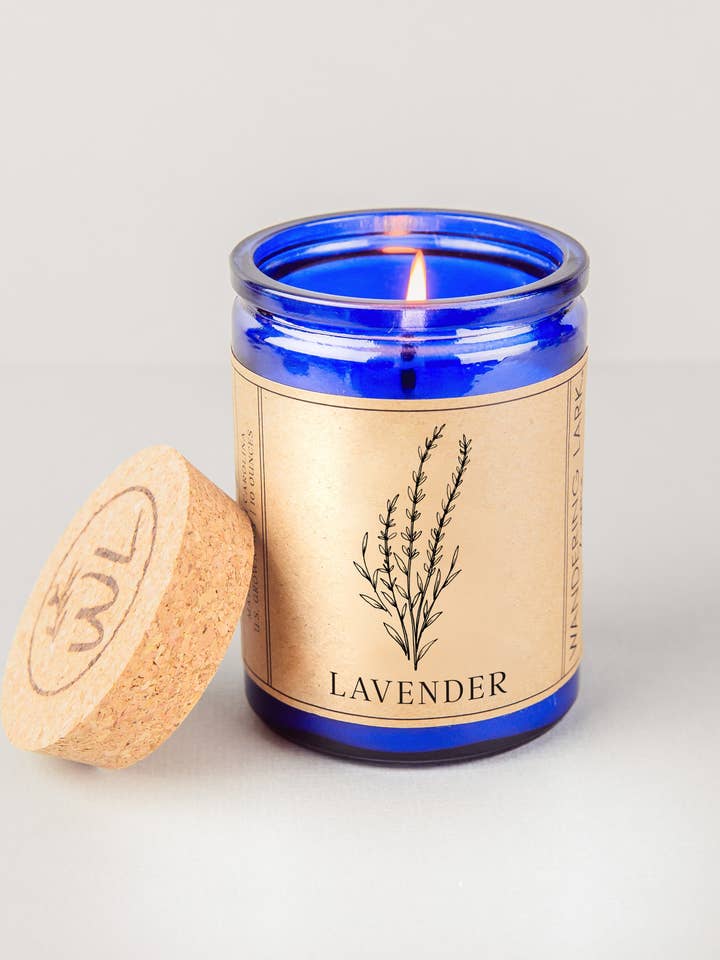 Lavender Classic Soy Candle - 10 oz for wholesale by Wandering Lark