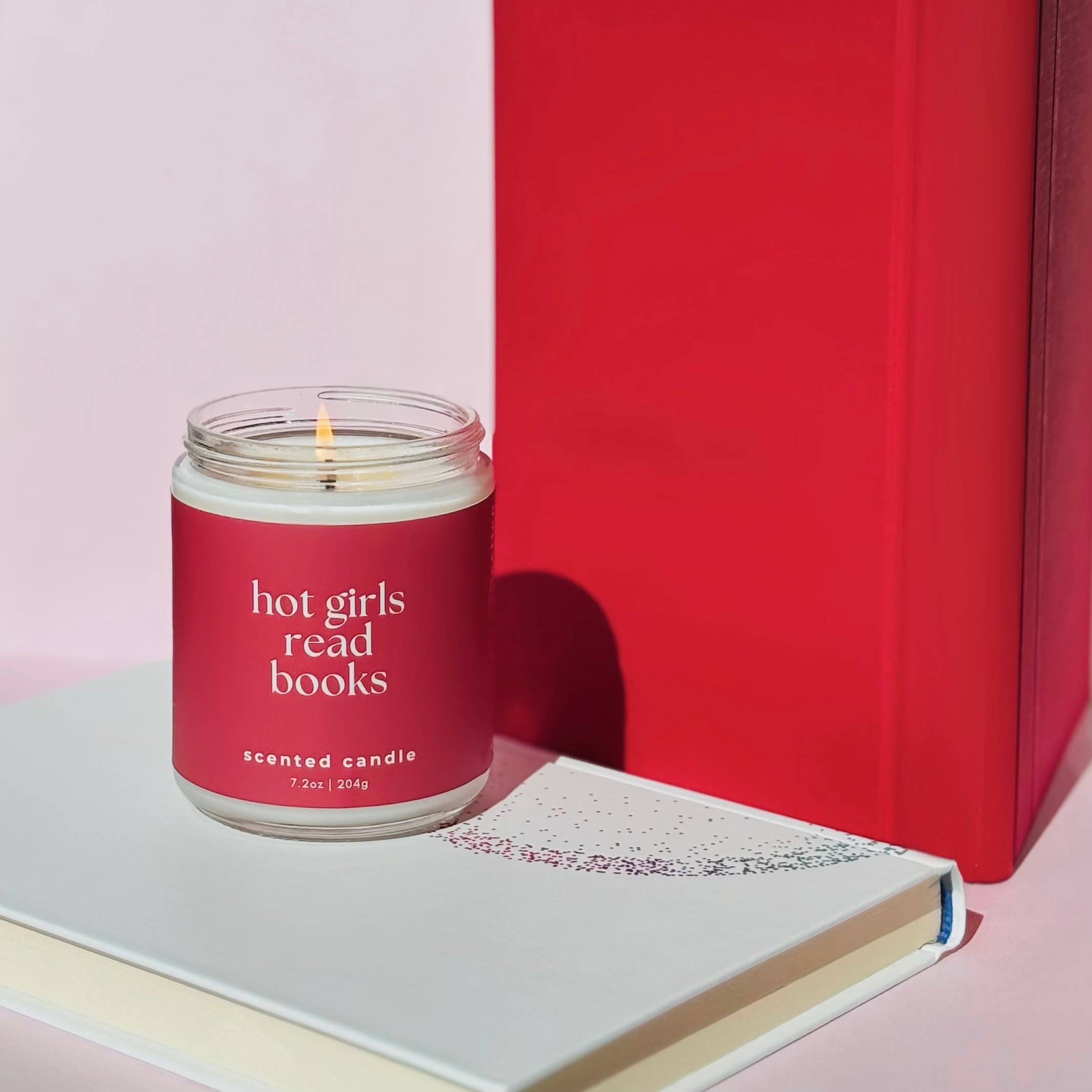Free Ethos - Wholesale Jar/Filled Candle - Hot Girls Read Books Candle | Fall Bookish Candle4