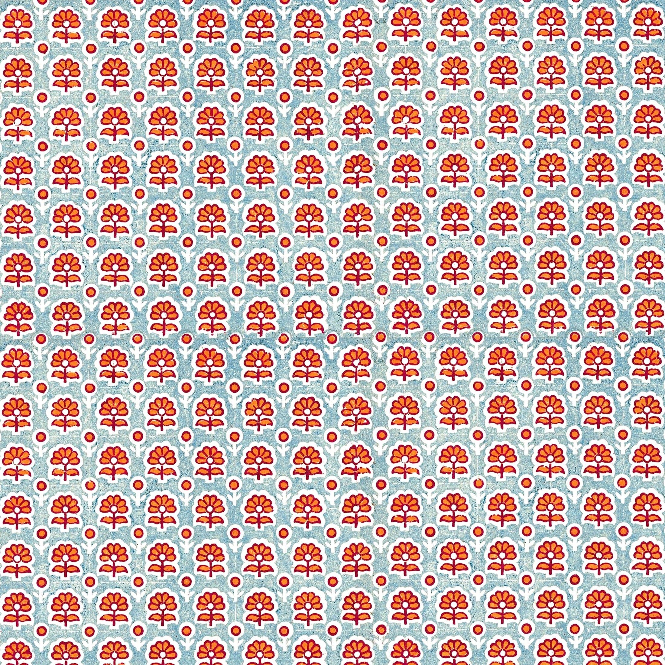 Beau Bottles – Großhandel Flaschentüte – Beau Bottles Indischer Blockdruck Blaue Blume - Prosecco Kollektion6