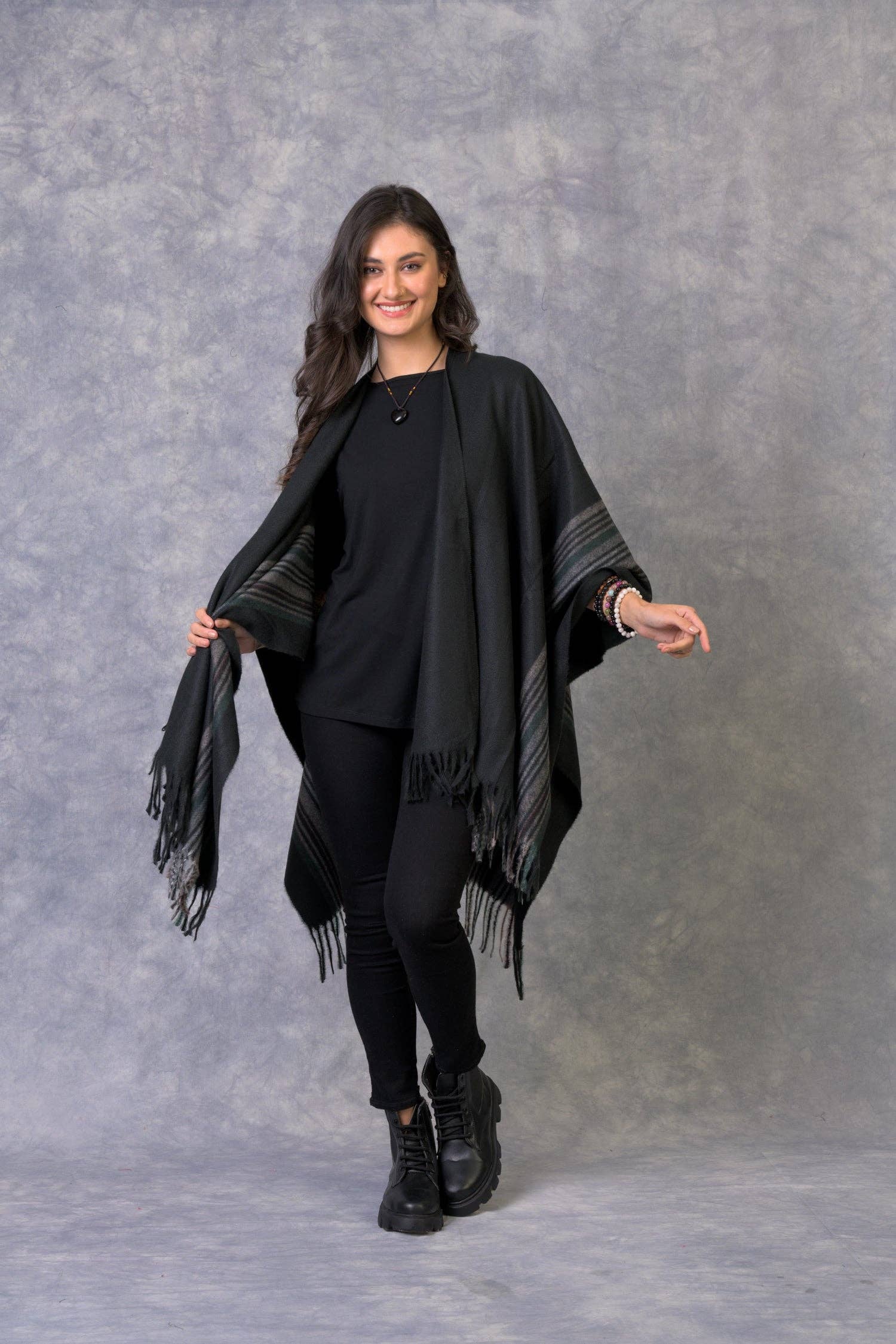 Assorted Rhea Opulent Poncho for wholesale on Faire6