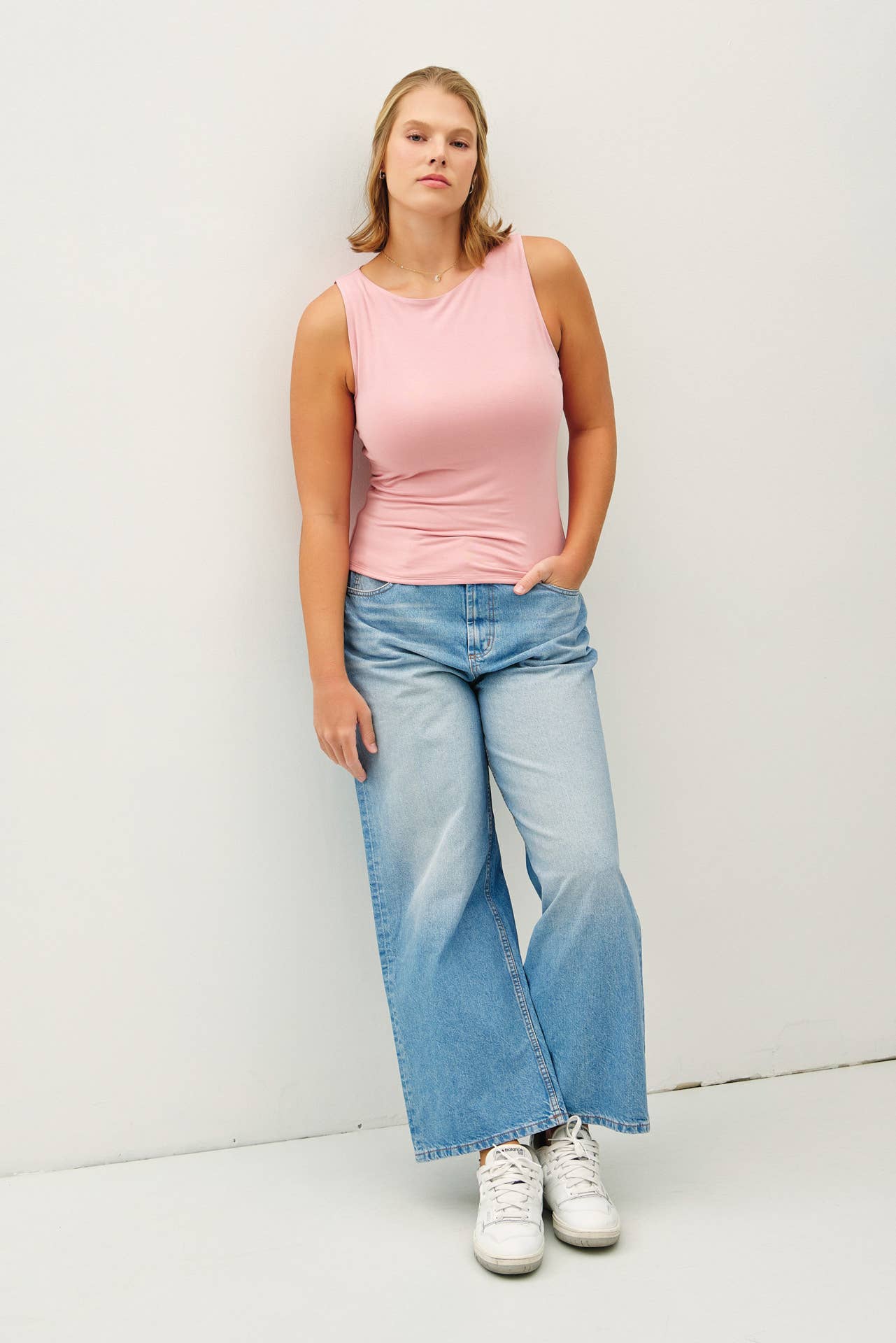 Be Cool - Wholesale Tank Top - Women's - PLUS [SOFT CORE] BASIC BOAT NECK TANK7