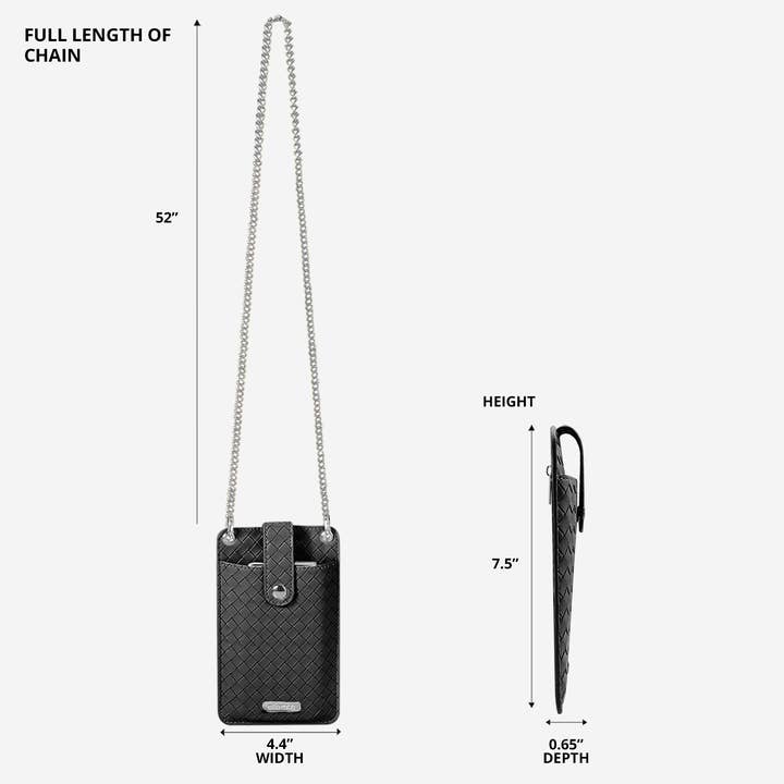 Ellie Rose - Wholesale Crossbody Bag - Women's - Crossbody Phone Bag with RFID Blocking Lining (Black)5