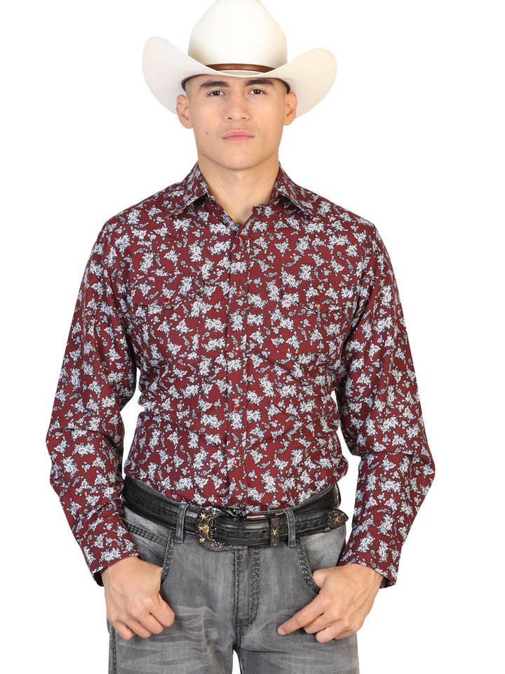 Men's Long Sleeve Casual Shirt El Señor de los Cielos 125302 for wholesale by J&J WESTERN WEAR