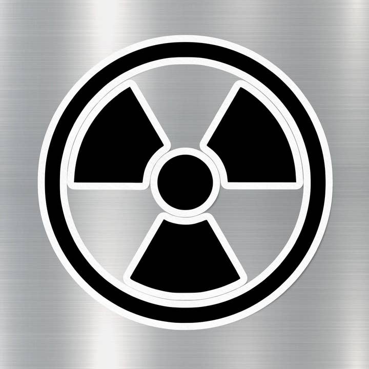 GraffMerch.com - Wholesale Phone & Laptop Stickers - Nuclear Symbol Sign Sticker