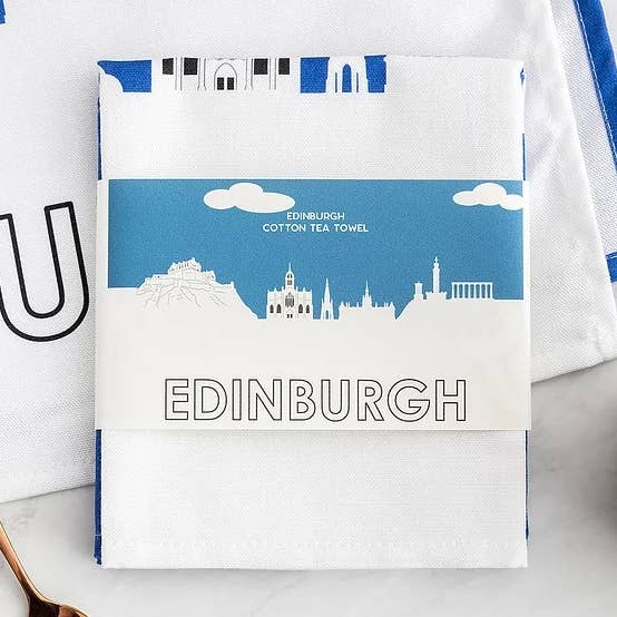 Edinburgh Tea Towel for wholesale by Snapdragon Designs