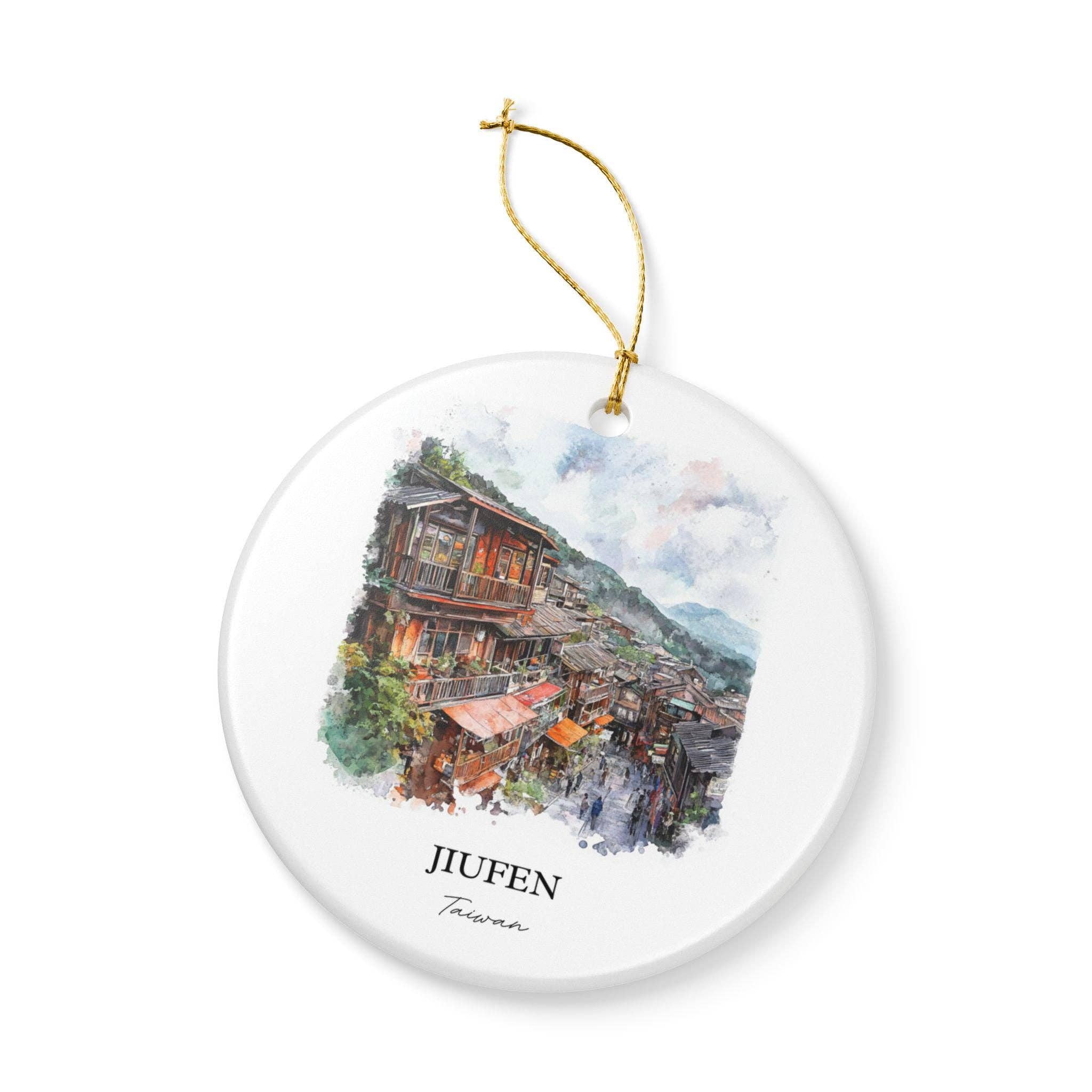 Premium Travel Art - Wholesale Ornament - Jiufen Taiwan Ornament: Unique Jiufen Souvenir, Jiufen Xmas Decor, and Authentic Jiufen Taiwan Gift3