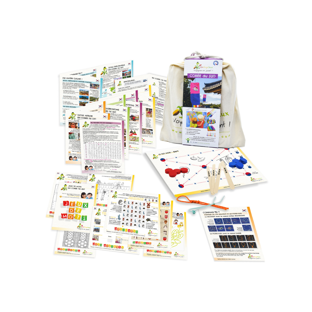 EnVoyaJeux - Vendita all'ingrosso Set di giocattoli - Bambini - EnVoyaJeux - Kit Giochiamo Viaggiando - Giochi educativi per bambini 6-11 anni2