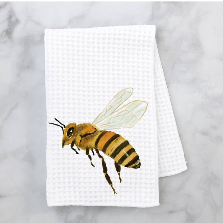 Asciugamano da cucina Bee per la vendita all'ingrosso da parte di MerikaArt