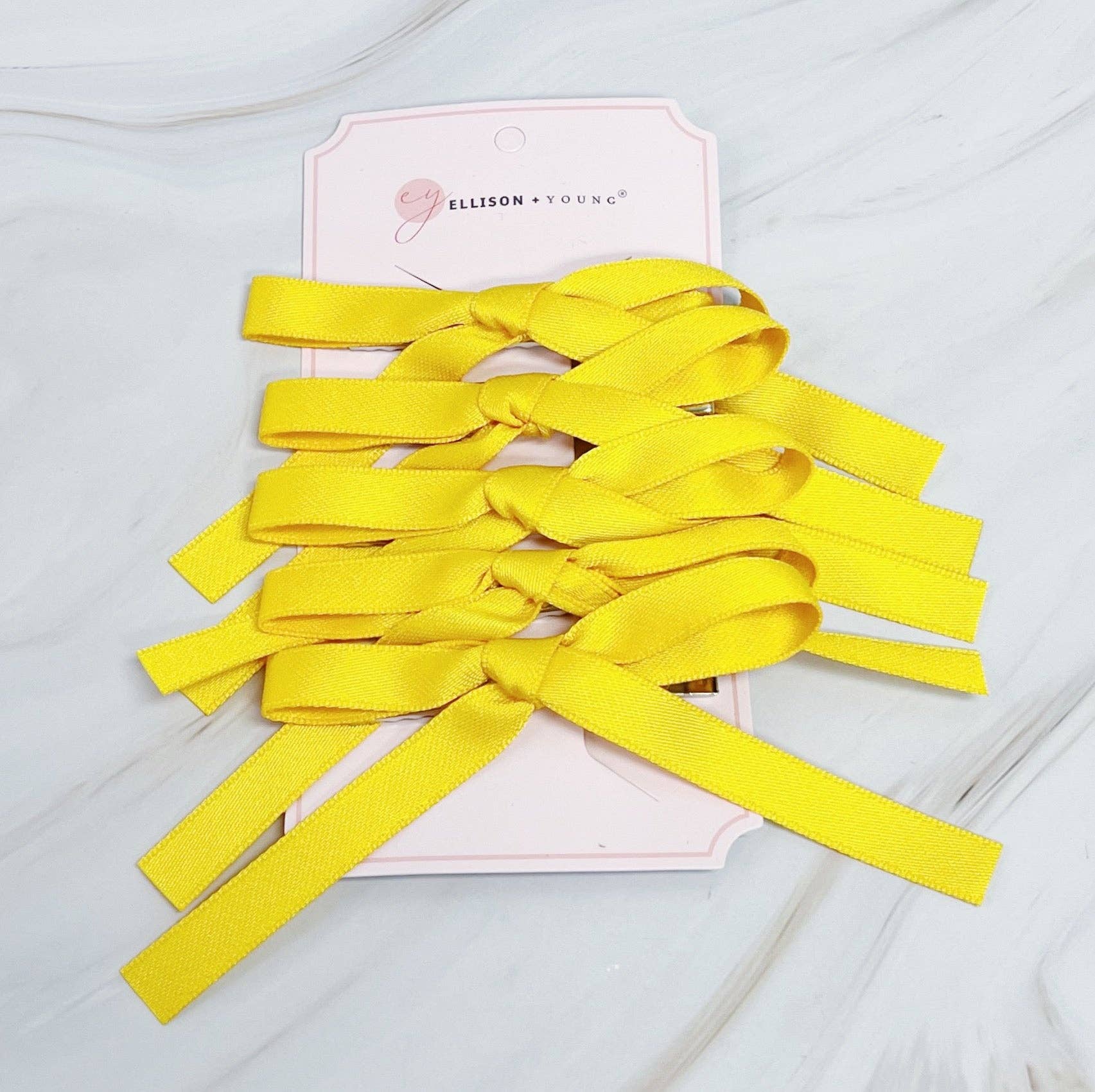 Ellison+Young - Wholesale Hair Clip - Women's - Solid Bow Hair Clip Set Of 54