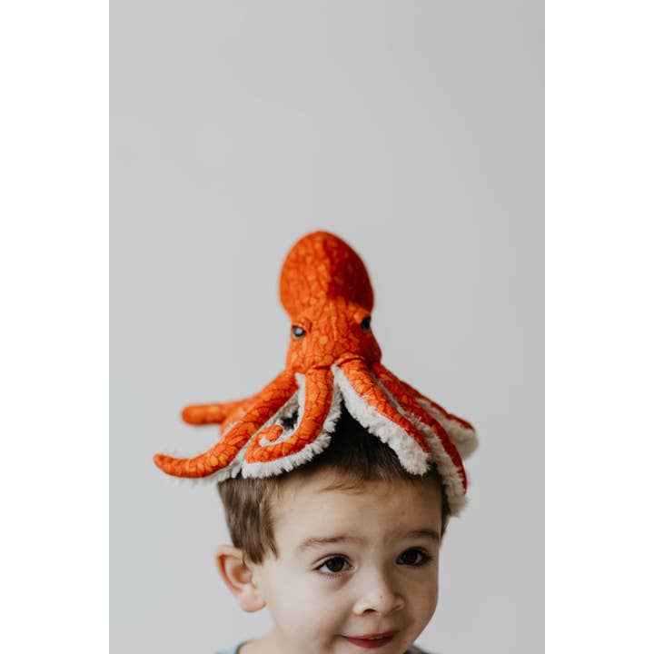 The Petting Zoo - Wholesale Stuffed/Plush Toy - Kids & Baby - 8" (21cm) Pacific Red Octopus