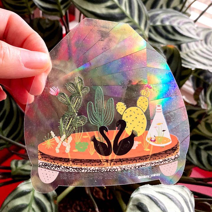 SUNCATCHER Terrarium | Rainbow Suncatcher and other Purchase Wholesale decorative window film. Free Returns & Net 60 Terms on Faire trending on Faire.