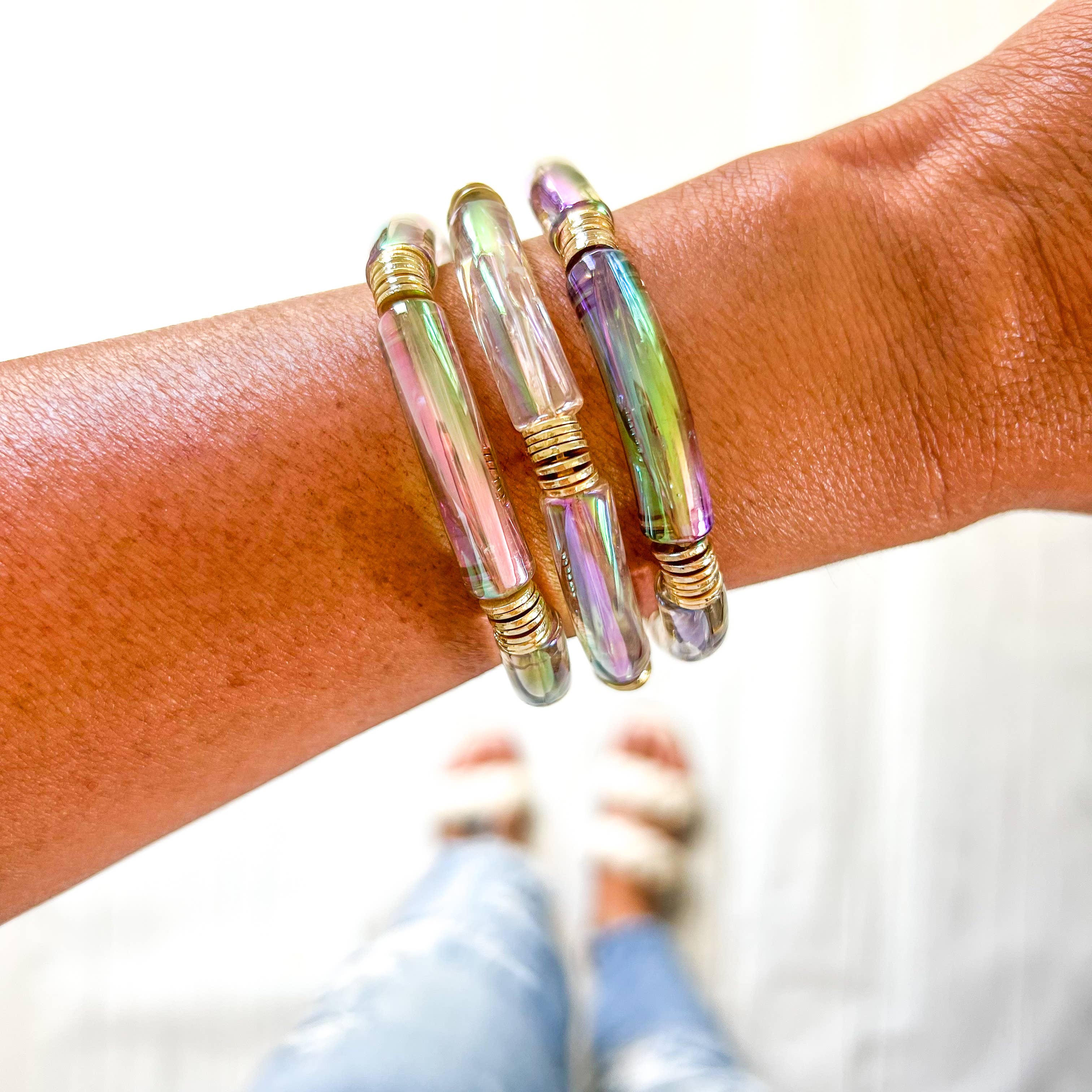 Savvy Bling - Wholesale Beaded Bracelet - Metallic Tube Bracelets82