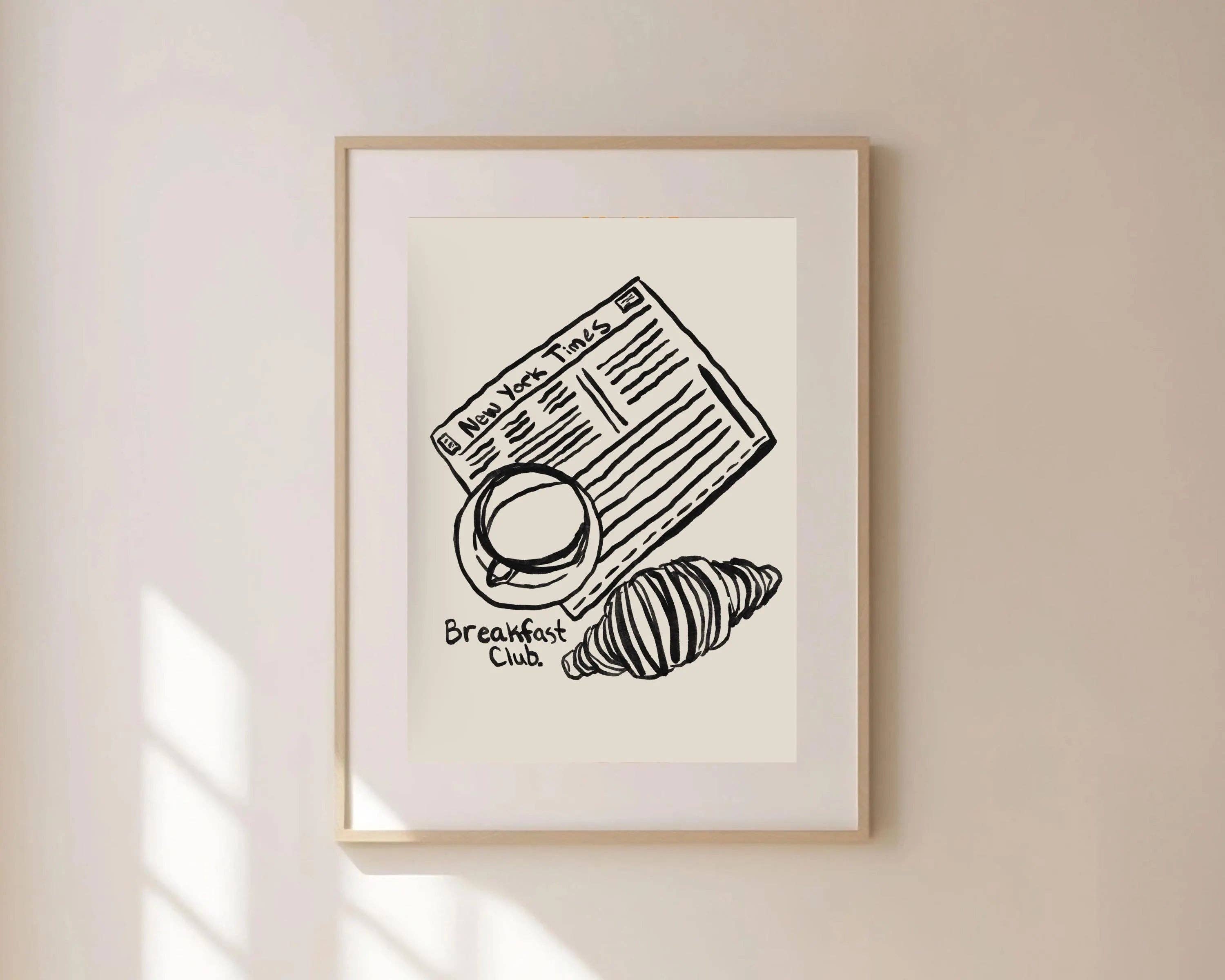 Olive Street Collective - Wholesale Art Print - Breakfast Club Print9