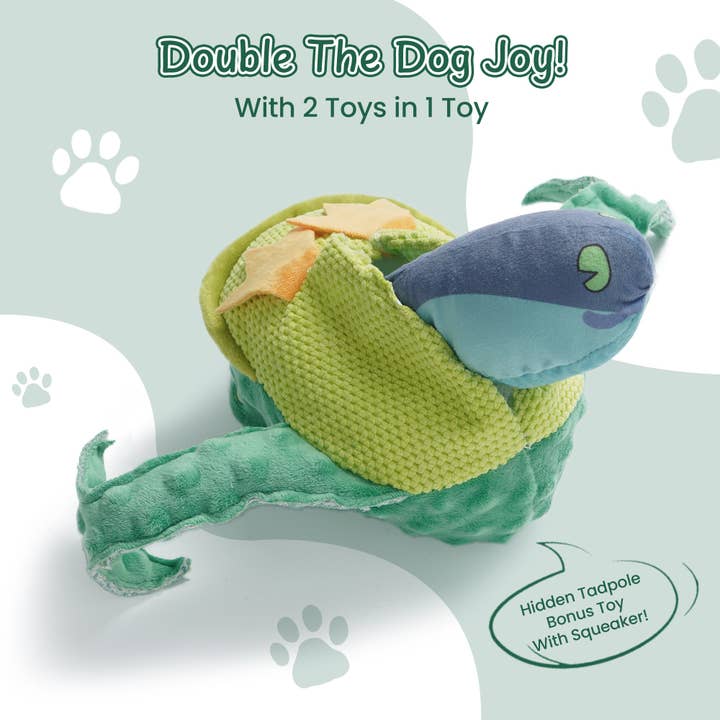 Nocciola - Wholesale Pet Plush Toy - Dog - Nocciola 2 in 1 Frog Prince Plush Dog Toy7