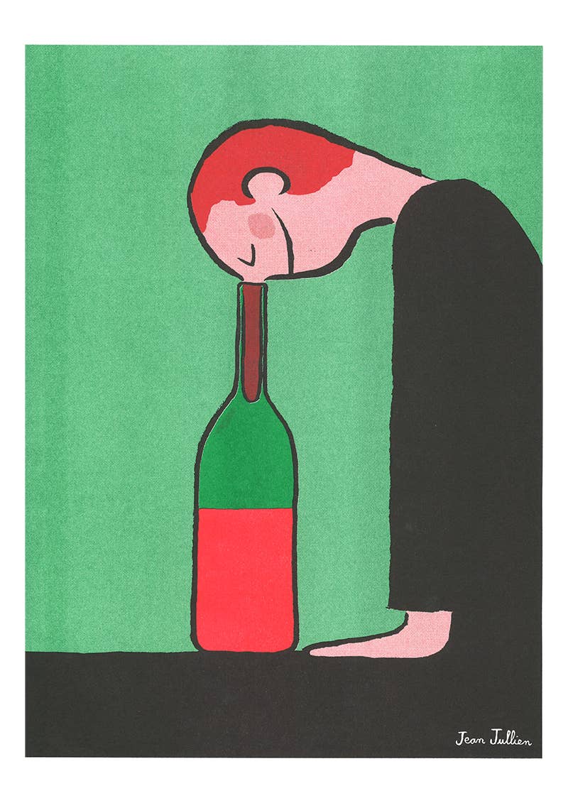 KIBLIND Atelier - Vente Poster - Affiche A3 - Jean Jullien - Bouteille1