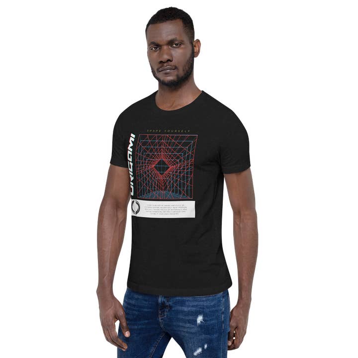 T-shirt 3D Grid pour la vente par Origami