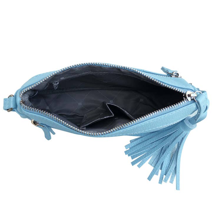 Roma Leathers, Inc. - Wholesale Crossbody Bag - Women's - RM509 cowhide leather crossbody shoulder bag9