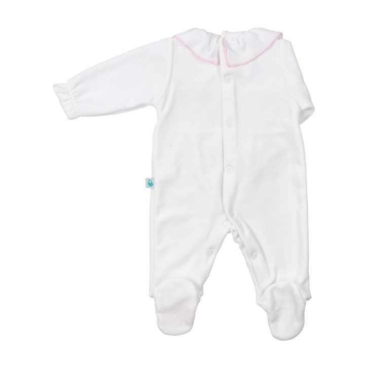 Bean Baby Clothes – wholesale Jumpsuit – Baby – BabyGrow Baby Velvet with Embroidered Smocks and Collar1