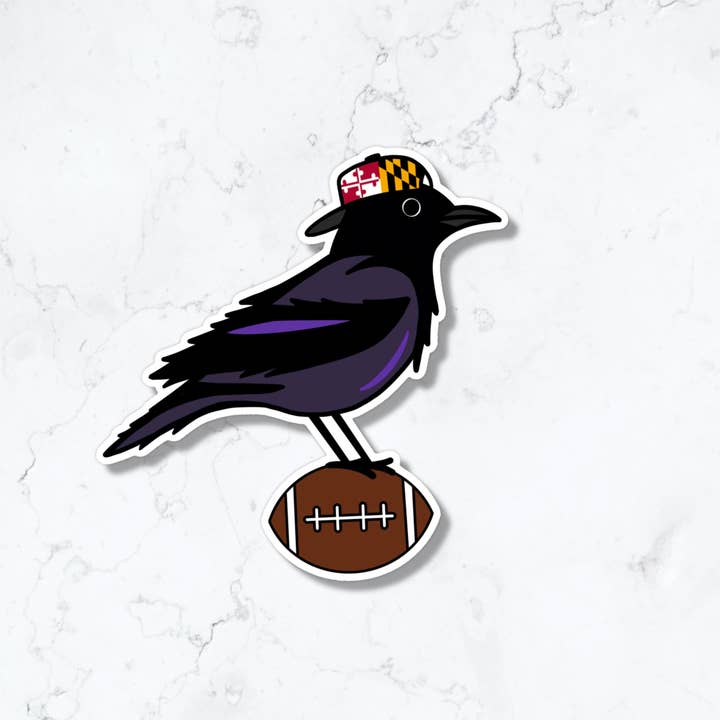 Baltimore Raven Football Sticker for wholesale by Jami Creates