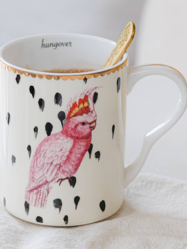 YVONNE ELLEN MEDIUM MUG COCKATOO for wholesale by Yvonne Ellen