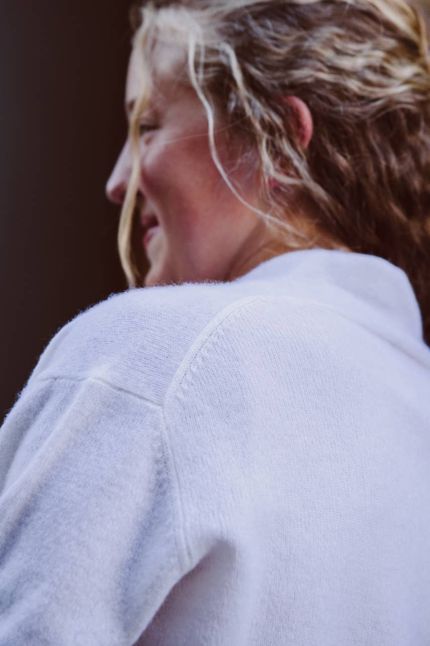 Joyride Supply - Wholesale Cardigan - Women's - 100% Cashmere No.8 Cropped Open Cardi5