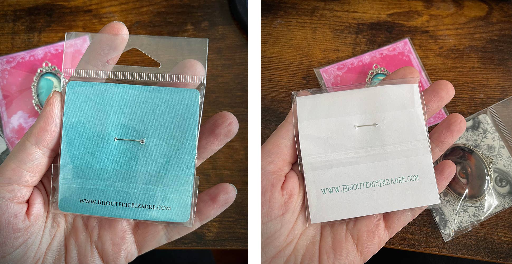 Asunder Bazaar - Wholesale Brooch - 20pc Handmade Eclectic Vintage Cameo Brooches on Cards10