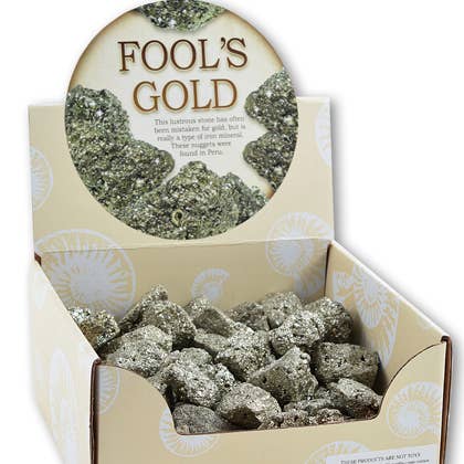 Fools Gold (Display of 50) for wholesale by Science and Nature