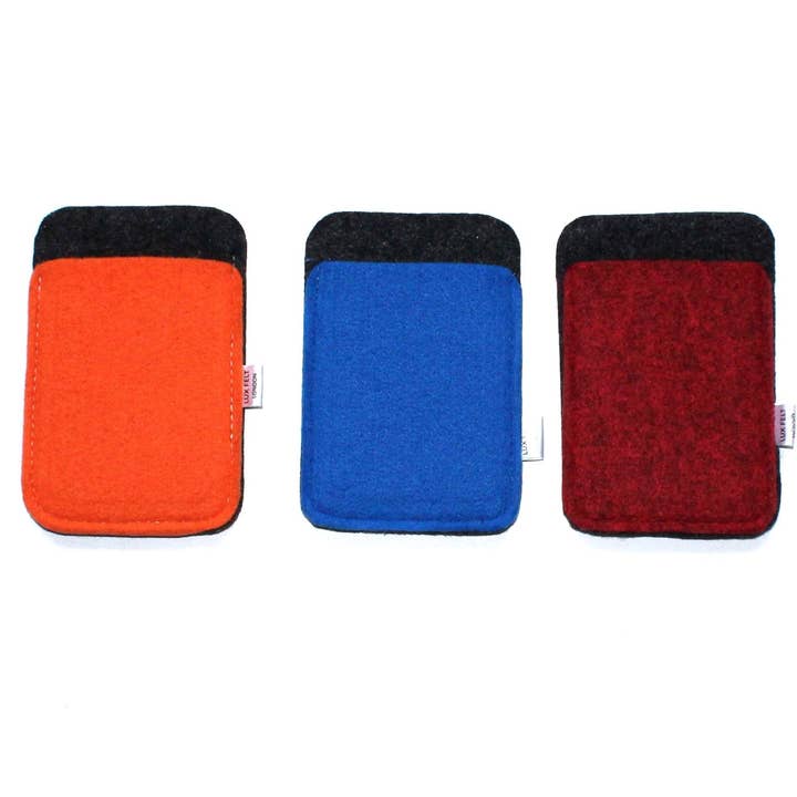 Cardholder Dark Grey+ for wholesale by Lux Felt London