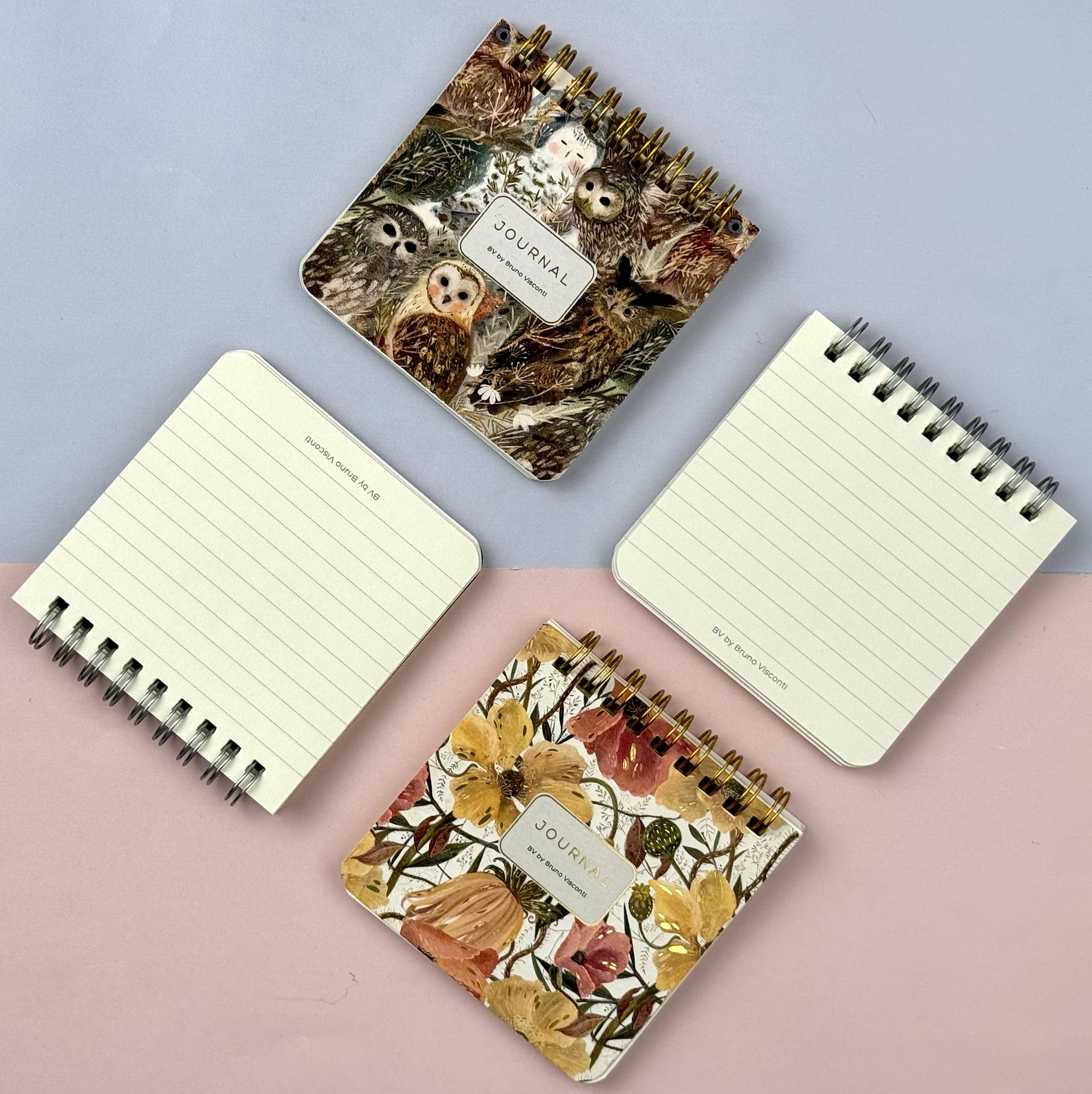 BV by Bruno Visconti - Wholesale Journal/Diary - Pocket Art Journal  - Soft Petals2