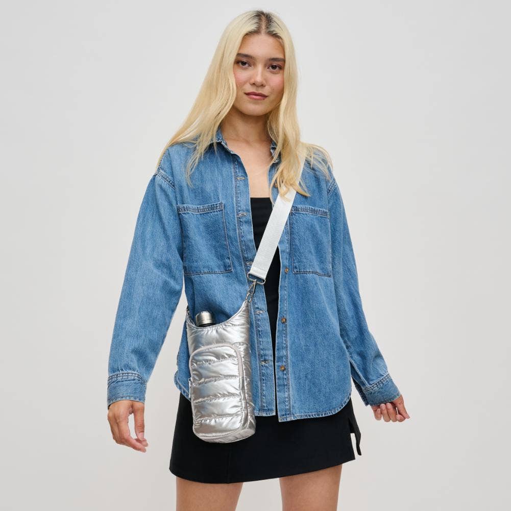 Urban Expressions - Wholesale Crossbody Bag - Women's - Jace Water Bottle Nylon Puffer Crossbody2