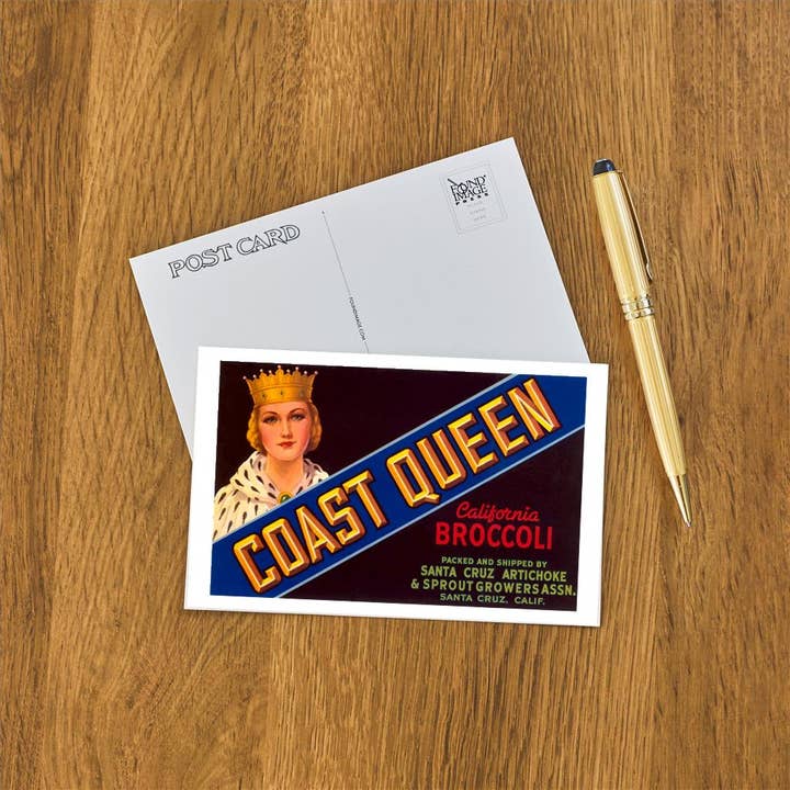 Found Image Press - Wholesale Postcard - Postcard FR-177 Broccoli Crate Label1