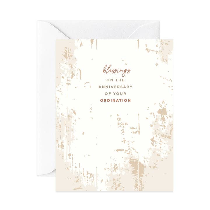 Ordination Anniversary Card for wholesale by Gratia Design Co.