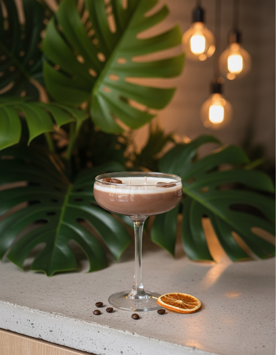 Surfing Road - Wholesale Jar/Filled Candle - Bougie cocktail - Espresso 1