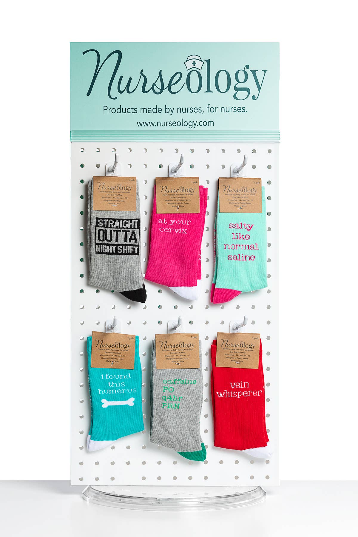 Nurseology - Wholesale Socks - Unisex - Straight Outta Night Shift Cotton Crew Length Unisex Socks1