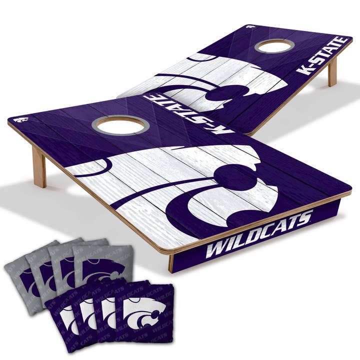 Planches de cornhole 2x3 Kansas State Wildcats pour tailgate pour la vente par Skip's Garage