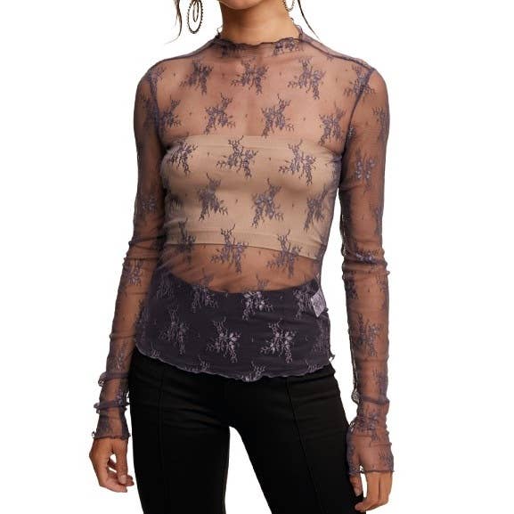 Sheer Lace Elegance Top
Romantic Layers with Timeless Charm for wholesale by Blue Bunny Inc