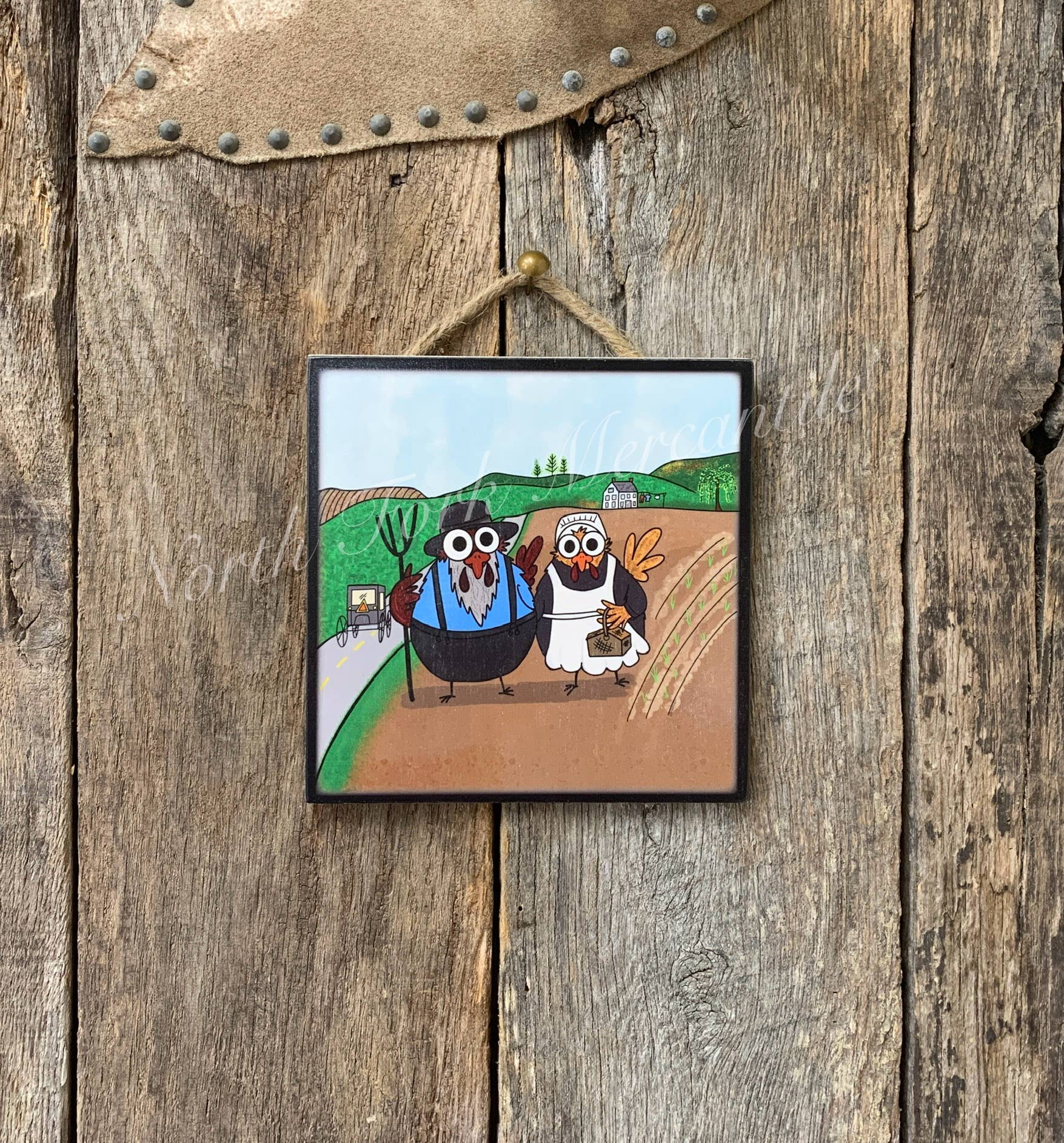 North Fork Mercantile - Wholesale Sign - Amish Chickens, Amish Country, Amish Life, Amish Art0