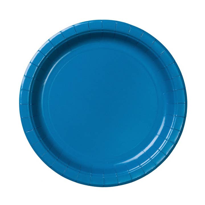 Paper Plate, 8pcs, Middle Blue for wholesale by Designhouse95