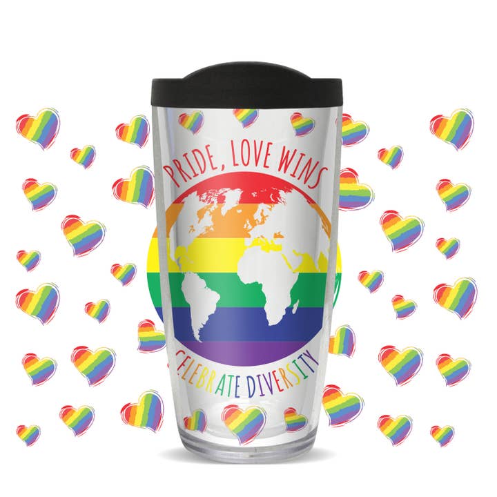 Diversity Pride Love Tumbler for wholesale by FREEHEART