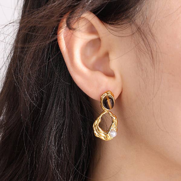 Brincos geométricos por atacado de FurDecoration