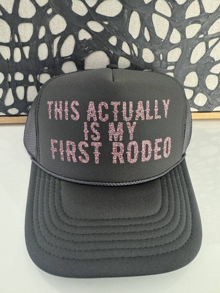 This actually is my first rodeo - Charcoal Trucker for wholesale by Arnie + Ollie