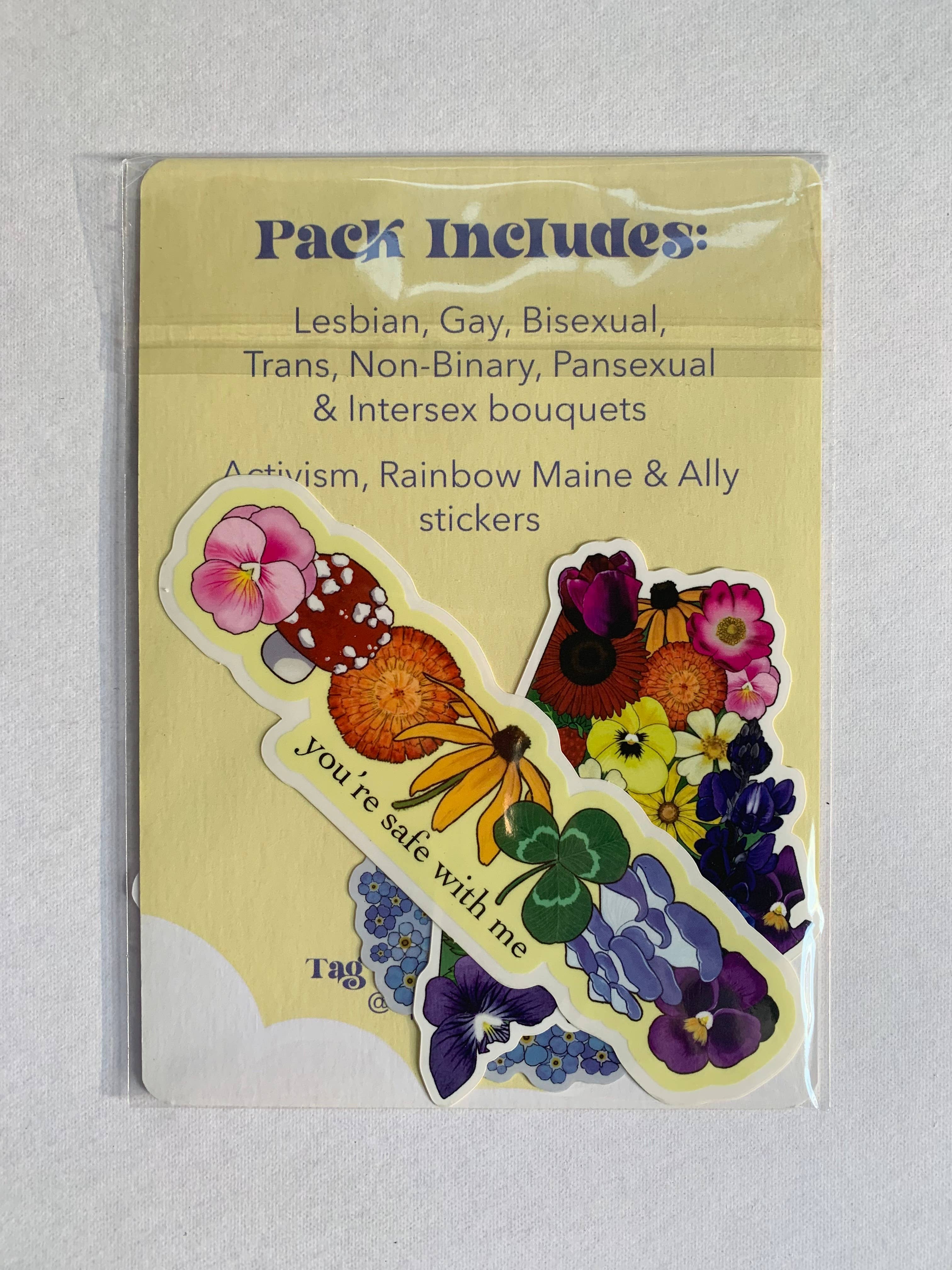 Opal's Art - Wholesale Sticker - Pride Bouquet Stickers1