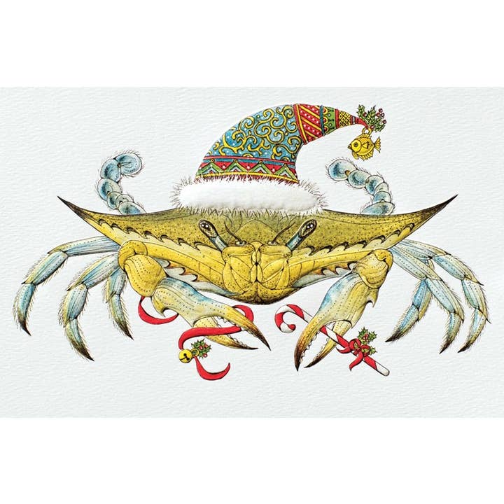 Blue Crab Christmas - Deluxe Box Christmas for wholesale by Pumpernickel Press