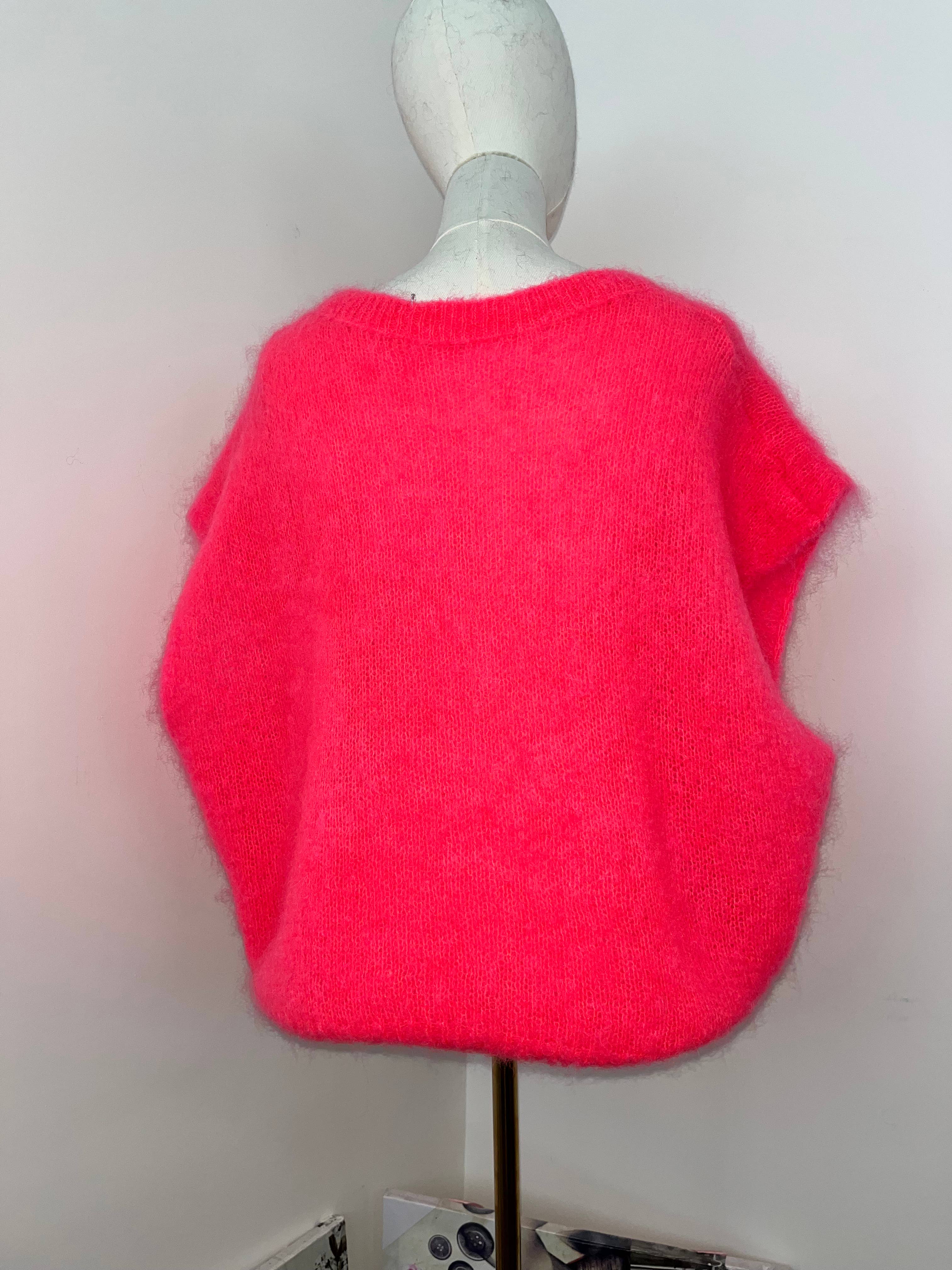 Orice - Vente Cardigan – femme - Gilet sans manche en maille 81% Kid mohair - Orice 16