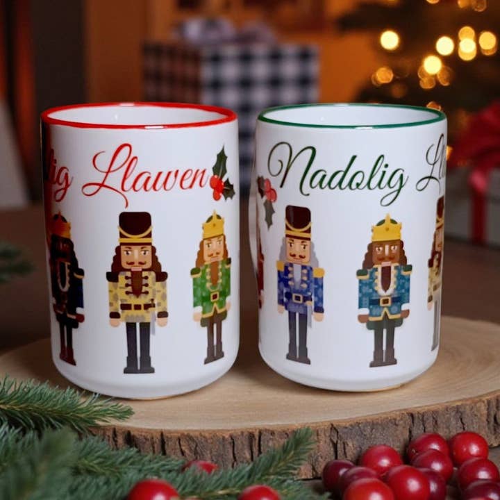 Nadolig Llawen 15 Oz Julnötknäpparmugg för wholesale av Moose & Co