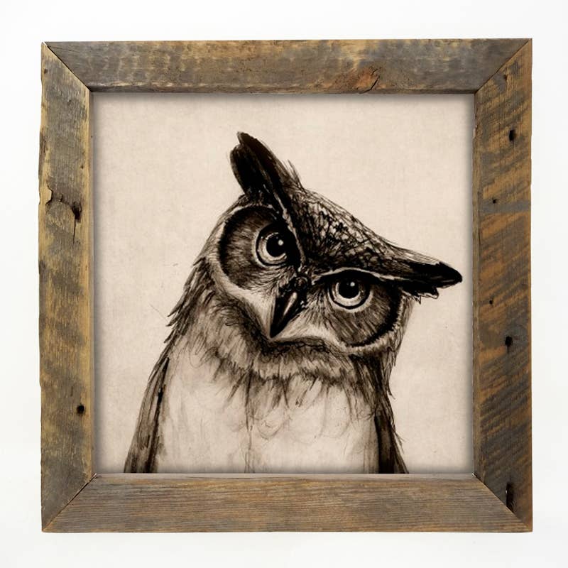 ginger blue - Wholesale Art Print - Owl2